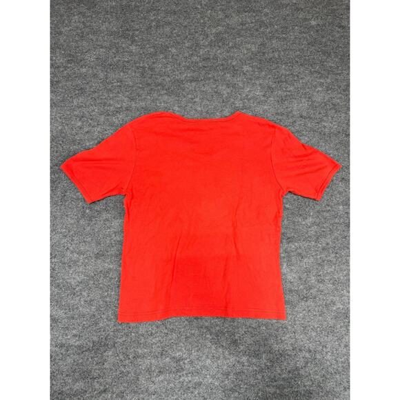 VTG Y2K Chase Authentics Dale Earnhardt Jr Red Shirt Womens L Gold Metallic - Picture 12 of 16